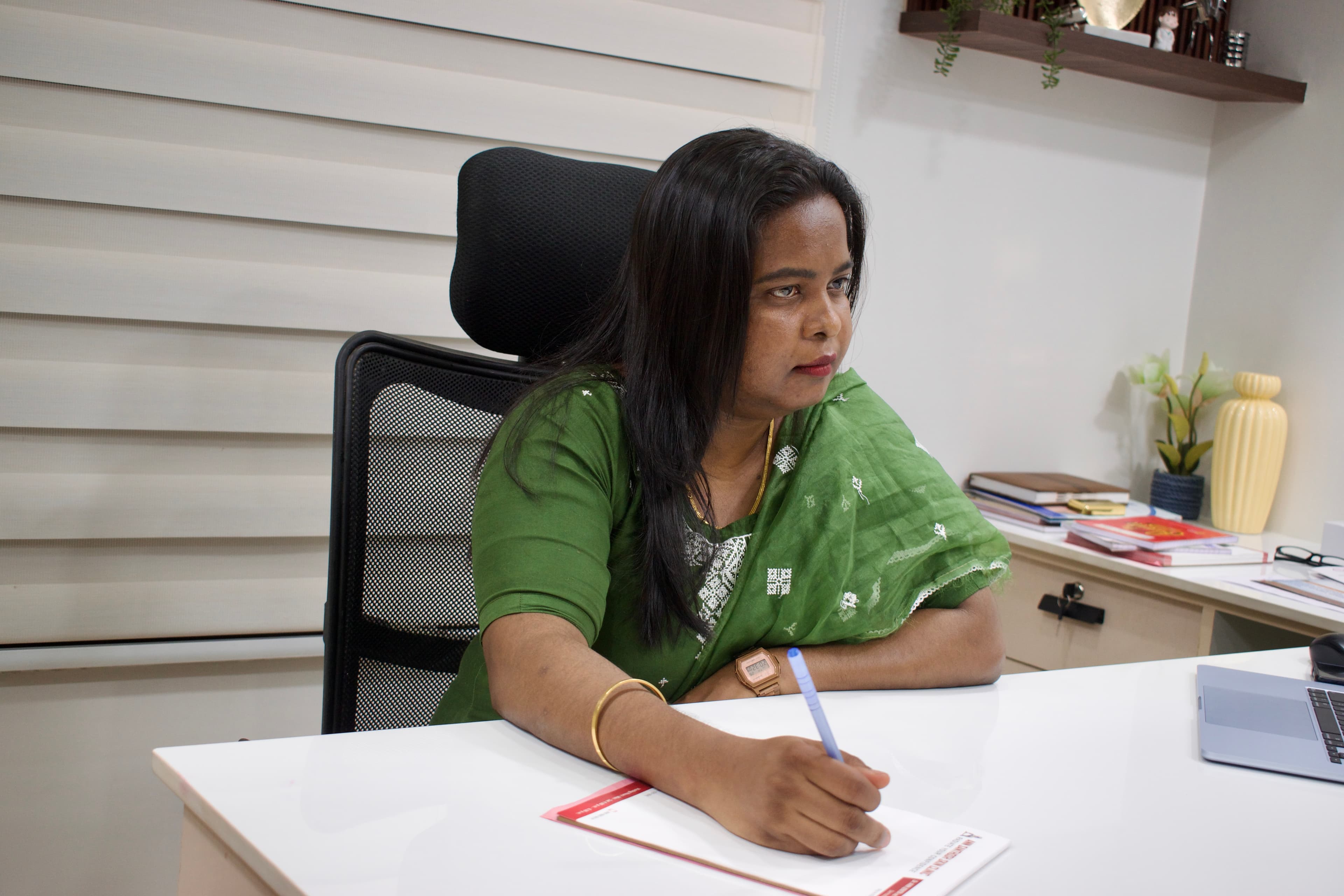 Dr. Ann Jenita in consultation at Ann Santhosh Skin Clinic, Nagercoil